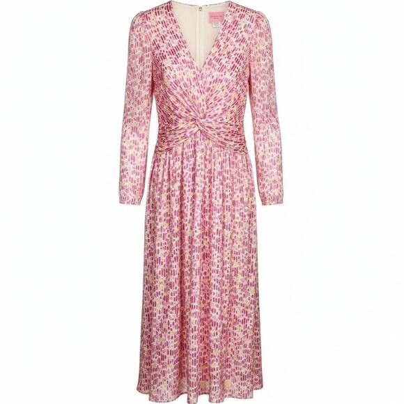 kate spade Dresses & Skirts - Kate Spade New York Women's 14 Marker Pink Yellow White Floral Devore Dress